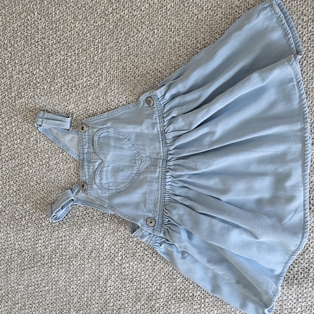 Vintage OshKosh B’gosh Toddler Girls Denim Jumper Dress 3T